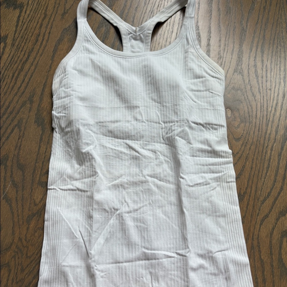 LULU LEMON WHITE TANK TOP